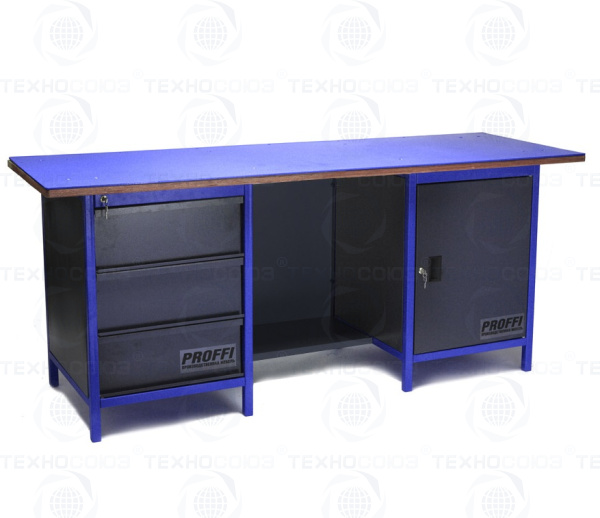 PROFFI-M 3МД ТПС1Д Верстак металлический (двухтумбовый)