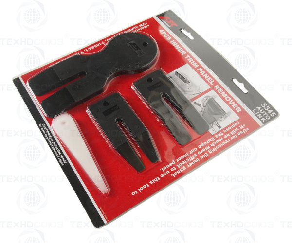 JTC-5345 Набор съемников пистонов обшивки автомобиля 4пр.